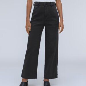 Everlane wide-leg black chinos